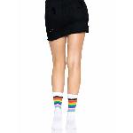 Шкарпетки жіночі в смужку Leg Avenue Pride crew socks Rainbow, 37–43 розмір - мініатюра 6
