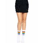 Шкарпетки жіночі в смужку Leg Avenue Pride crew socks Rainbow, 37–43 розмір - мініатюра 5