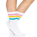 Шкарпетки жіночі в смужку Leg Avenue Pride crew socks Pansexual, 37–43 розмір - мініатюра 1