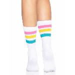 Шкарпетки жіночі в смужку Leg Avenue Pride crew socks Pansexual, 37–43 розмір - мініатюра 2