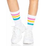 Шкарпетки жіночі в смужку Leg Avenue Pride crew socks Pansexual, 37–43 розмір - мініатюра 3