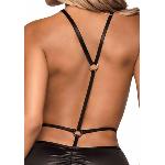 Сукня з відкритими грудьми Leg Avenue Wet look open cup mini dress One size Black - мініатюра 5