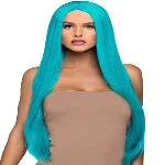 Перука Leg Avenue 33″ Long straight center part wig turquoise - мініатюра 1