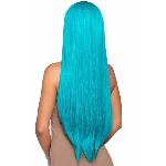 Перука Leg Avenue 33″ Long straight center part wig turquoise - мініатюра 2