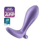 Анальна смарт-пробка з вібрацією Satisfyer Intensity Plug Purple - мініатюра 1