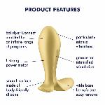 Анальна смарт-пробка з вібрацією Satisfyer Intensity Plug Gold - мініатюра 6