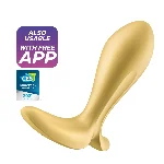 Анальна смарт-пробка з вібрацією Satisfyer Intensity Plug Gold - мініатюра 1