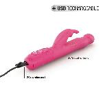 Вібратор-кролик Dorcel Baby Rabbit Magenta 2.0 з перлинним масажем і головкою, що обертається - мініатюра 5