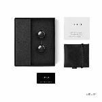 Вагінальні кульки LELO Luna Beads Noir Black, зміщений центр ваги, діаметр 2,9 см, 2х37 г - мініатюра 2