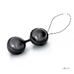 Вагінальні кульки LELO Luna Beads Noir Black, зміщений центр ваги, діаметр 2,9 см, 2х37 г - мініатюра 1