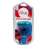 Ерекційне віброкільце Alive: Double Ding Ring Blue, два мотори - мініатюра 2