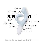 Вібратор-кролик для точки G KISTOY Big G Blue, вигнутий відросток, автоматичний підігрів - мініатюра 6