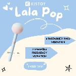 Вібратор-цукерка на паличці KISSTOY Lala Pop, 2 мотори, маска на очі в комплекті - мініатюра 3