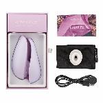 Вакуумний кліторальний стимулятор Womanizer Liberty Lilac, магнітна кришка, 2 насадки - мініатюра 6