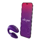 Смарт-вібратор для пар We-Vibe Sync 2 Purple, 10 віброрежимів, пульт ДК - мініатюра 1