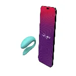 Смарт-вібратор для пар We-Vibe Sync Lite Aqua, 10 віброрежимів, можна поєднувати з проникним сексом - мініатюра 1