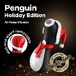 Вакуумний кліторальний стимулятор Satisfyer Penguin Holiday Edition, у шапочці та шарфі - мініатюра 7