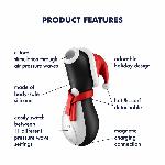 Вакуумний кліторальний стимулятор Satisfyer Penguin Holiday Edition, у шапочці та шарфі - мініатюра 8