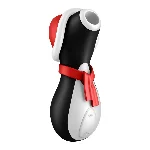 Вакуумний кліторальний стимулятор Satisfyer Penguin Holiday Edition, у шапочці та шарфі - мініатюра 1