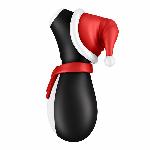 Вакуумний кліторальний стимулятор Satisfyer Penguin Holiday Edition, у шапочці та шарфі - мініатюра 3
