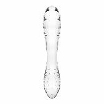 Двосторонній скляний дилдо Satisfyer Dazzling Crystal 1 Transparent, дуже міцний, без стопера - мініатюра 4