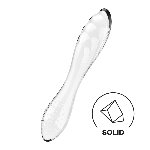 Двосторонній скляний дилдо Satisfyer Dazzling Crystal 1 Transparent, дуже міцний, без стопера - мініатюра 1