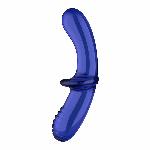 Двосторонній скляний дилдо Satisfyer Double Crystal Light blue, боросилікатне скло, унісекс - мініатюра 3