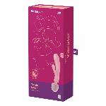 Вібратор-кролик з вібромасажером Satisfyer Triple Lover Pink, 3 мотори - мініатюра 6