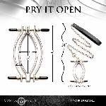 Затискач для статевих губ Master Series: Pussy Tugger Adjustable Vagina Clamp with Chain - мініатюра 5