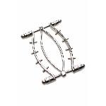 Затискач для вагіни Master Series: Spread 'Em Poker Vagina Clamp with Adjustable Pressure Screws, ши - мініатюра 5