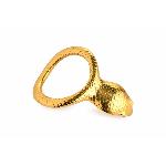 Ерекційне кільце з головою кобри Master Series: Cobra King Golden Cock Ring - мініатюра 3