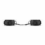 Наручники Bedroom Fantasies: Faux Leather Handcuffs One Size, чорні - мініатюра 3