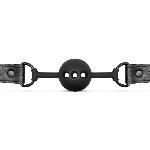 Повітропроникний кляп Bedroom Fantasies: Breathable Silicone Ball Gag, чорний - мініатюра 3