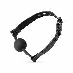 Повітропроникний кляп Bedroom Fantasies: Breathable Silicone Ball Gag, чорний - мініатюра 5