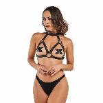 Портупея Bedroom Fantasies: Chiara Bondage Harness, чорна - мініатюра 3