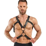 Портупея Bedroom Fantasies: Rocco Bondage Harness, чорна - мініатюра 1