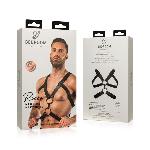 Портупея Bedroom Fantasies: Rocco Bondage Harness, чорна - мініатюра 6