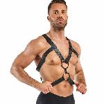Портупея Bedroom Fantasies: Rocco Bondage Harness, чорна - мініатюра 3
