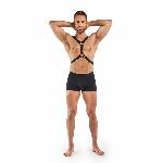 Портупея Bedroom Fantasies: Max Bondage Harness, чорна - мініатюра 4