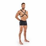 Портупея Bedroom Fantasies: Lionel Bondage Harness, чорна - мініатюра 5