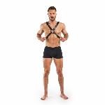 Портупея Bedroom Fantasies: Lionel Bondage Harness, чорна - мініатюра 4