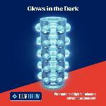 Мастурбатор Blush Rize – Swich Glow in the Dark Masturbator Clear, двосторонній, світиться в темряві - мініатюра 4
