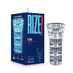 Мастурбатор Blush Rize – Luz Glow in the Dark Masturbator – Clear, всмоктування, світиться в темряві - мініатюра 1
