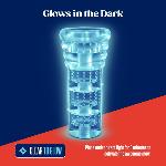 Мастурбатор Blush Rize – Luz Glow in the Dark Masturbator – Clear, всмоктування, світиться в темряві - мініатюра 4