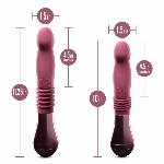 Пульсатор для точки G Blush Temptasia – Trixie Thrusting Dildo – Wine Red, 3 швидкості - мініатюра 5
