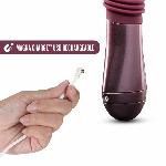 Пульсатор для точки G Blush Temptasia – Trixie Thrusting Dildo – Wine Red, 3 швидкості - мініатюра 3