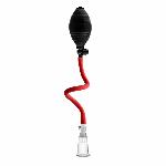 Вакуумна помпа для клітора Blush Temptasia – Beginner's Clitoral Pumping System, механічна, груша - мініатюра 2