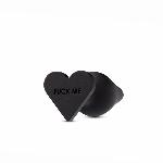 Анальна пробка Blush Temptasia – Fuck Me Anal Plug – Black, основа у вигляді сердечка - мініатюра 3