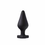 Анальна пробка Blush Temptasia – Fuck Me Anal Plug – Black, основа у вигляді сердечка - мініатюра 1