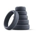 Набір ерекційних кілець Boners 6-Piece Cock Ring Set, діаметр від 2,6 до 5,7 см, силікон - мініатюра 1